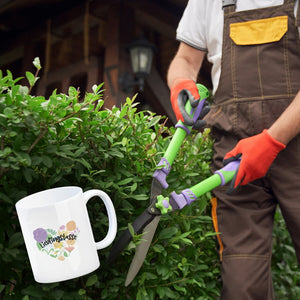 Lieblingstasse Kaffeebecher mit Blumen in Herzform