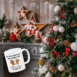 Lebkuchenmännchen Kaffeebecher mit Spruch