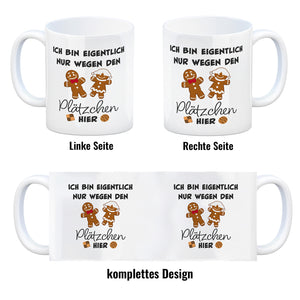 Lebkuchenmännchen Kaffeebecher mit Spruch