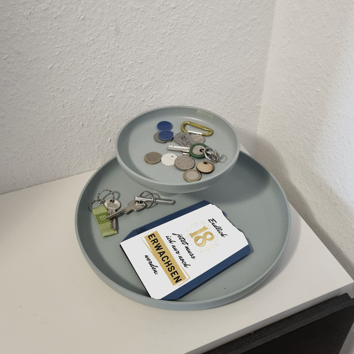 Endlich 18 Parkscheibe mit Spruch Jetzt muss ich nur noch erwachsen werden