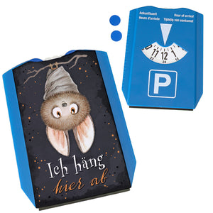 Ich häng hier ab Parkscheibe mit niedlicher Fledermaus