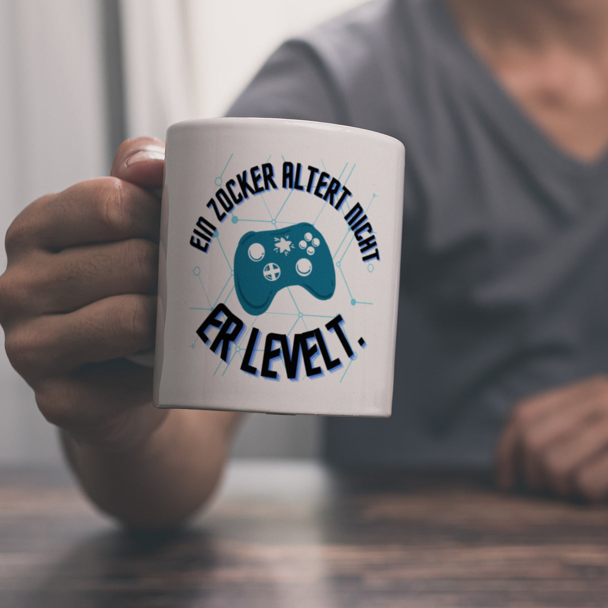 Ein Zocker altert nicht Kaffeebecher Er levelt