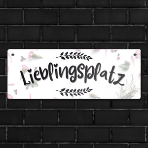 Lieblingsplatz Metallschild