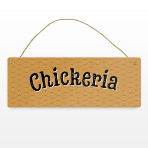 Chickeria Hühnerstall Metallschild