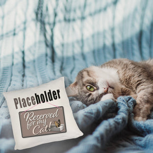 Reserved for my Cat! Placeholder Kissen für die Katze