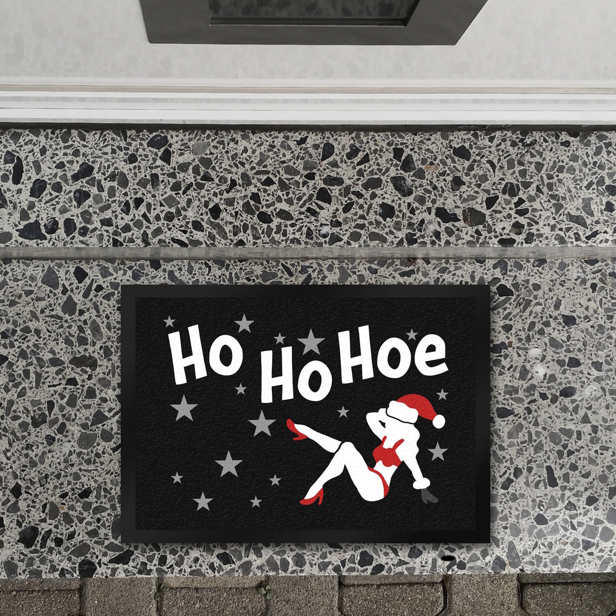 Sexy Lady Fußmatte in 35x50 cm mit Spruch Ho Ho Hoe