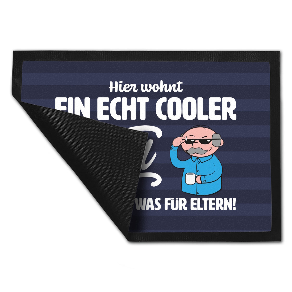 Cooler Opa Fußmatte in 35x50 cm mit Spruch Regeln sind was für Eltern
