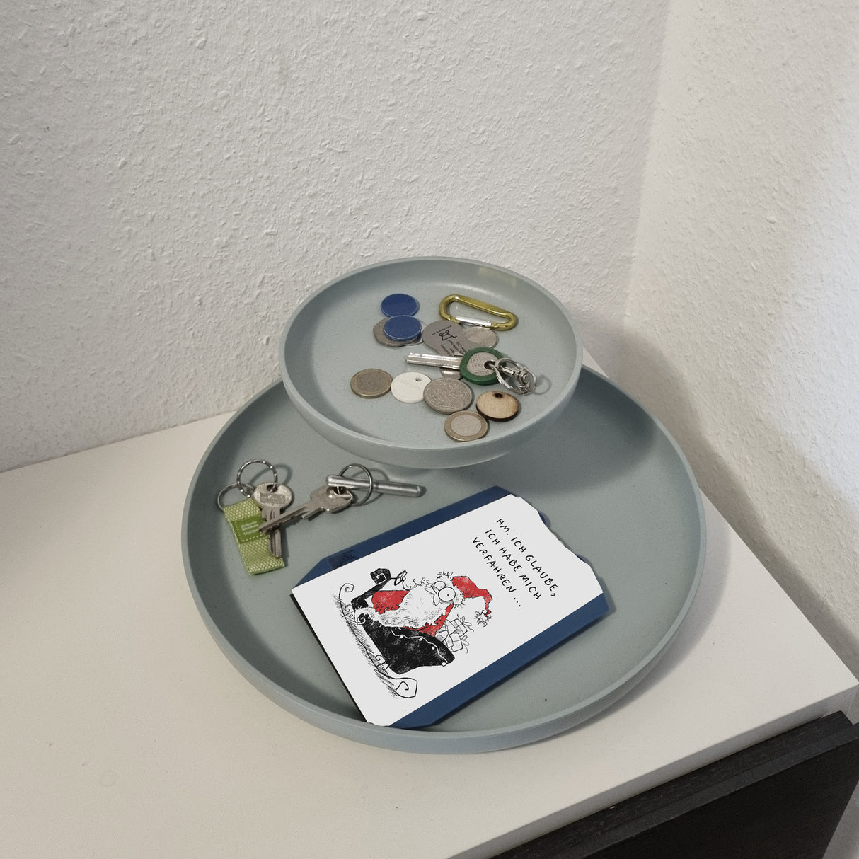 Weihnachtsmann Parkscheibe mit Spruch Ich glaube ich habe mich verfahren