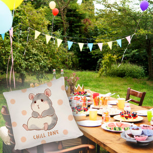 Hamster Kissen mit Spruch Chill Zone