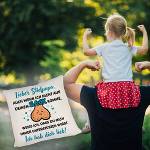 Stiefpapa ich hab dich lieb Kissen mit Spruch