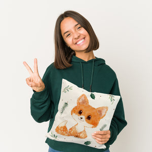 Baby Fuchs im Aquarell-Stil Kissen