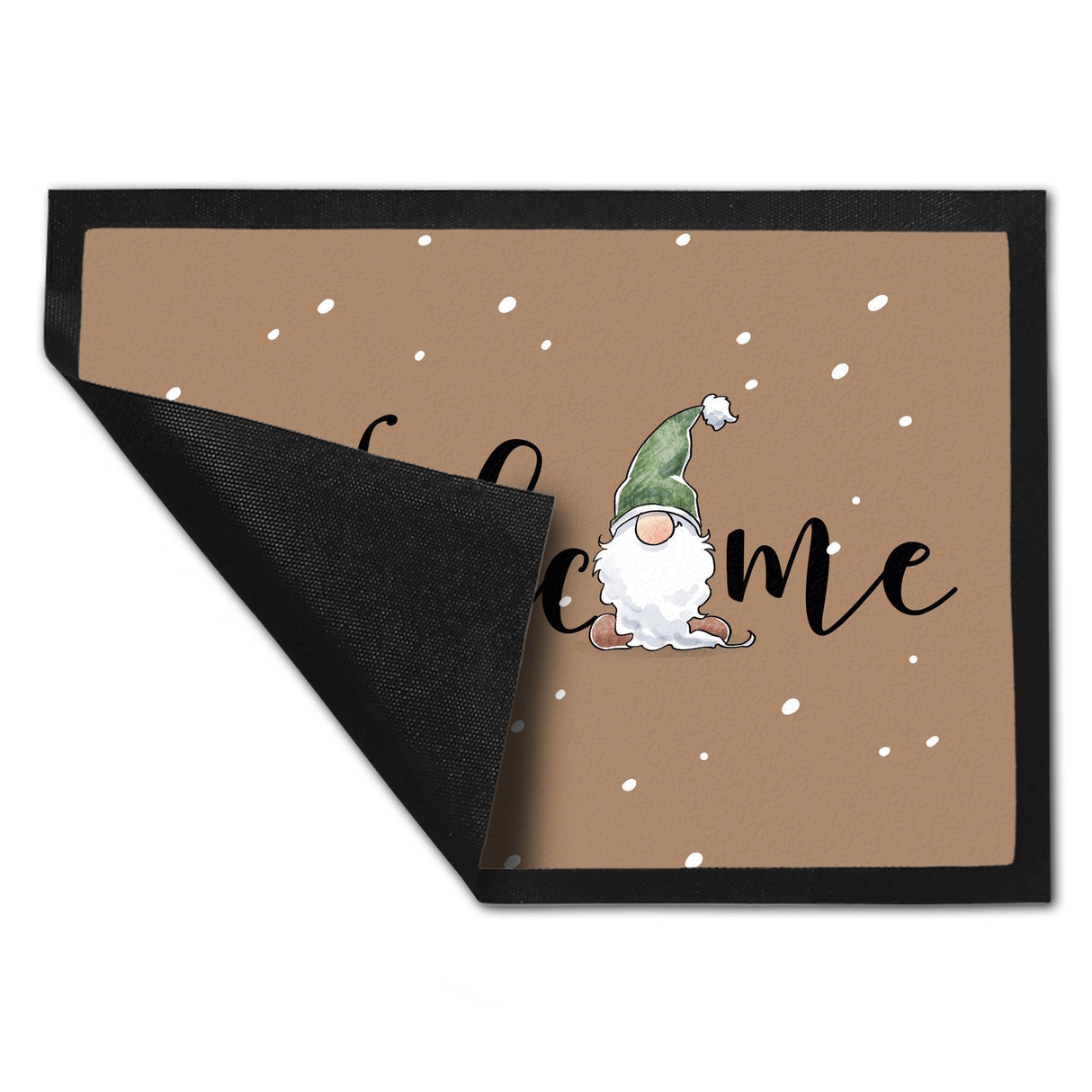 Welcome Fußmatte in 35x50 cm mit bärtigem Wichtel