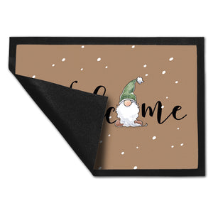 Welcome Fußmatte in 35x50 cm mit bärtigem Wichtel