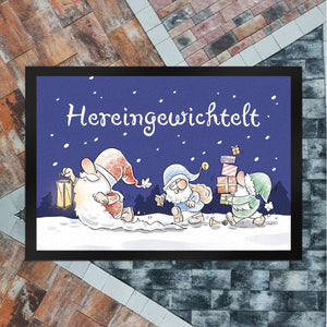 Hereingewichtelt Fußmatte in 35x50 cm mit Spruch