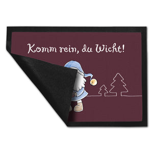 Komm rein du Wicht Fußmatte in 35x50 cm mit Spruch