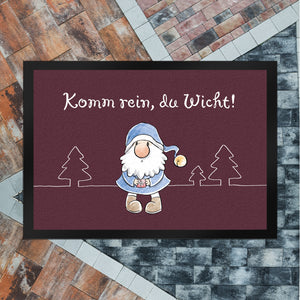 Komm rein du Wicht Fußmatte in 35x50 cm mit Spruch