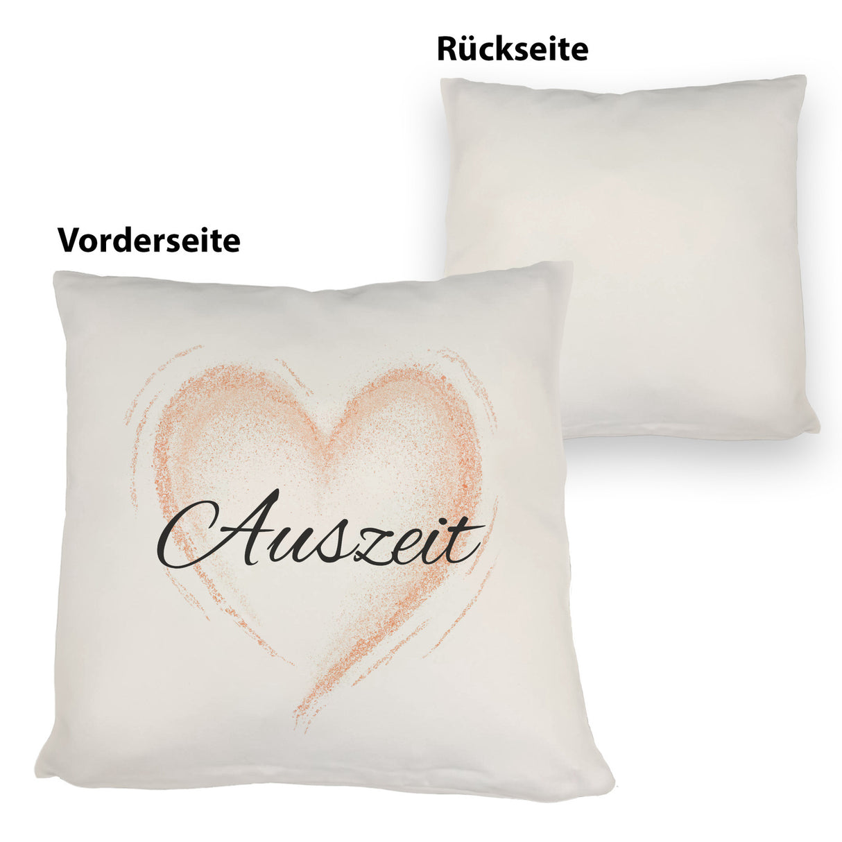 Auszeit Kissen mit Herz für Eltern zum Geburtstag
