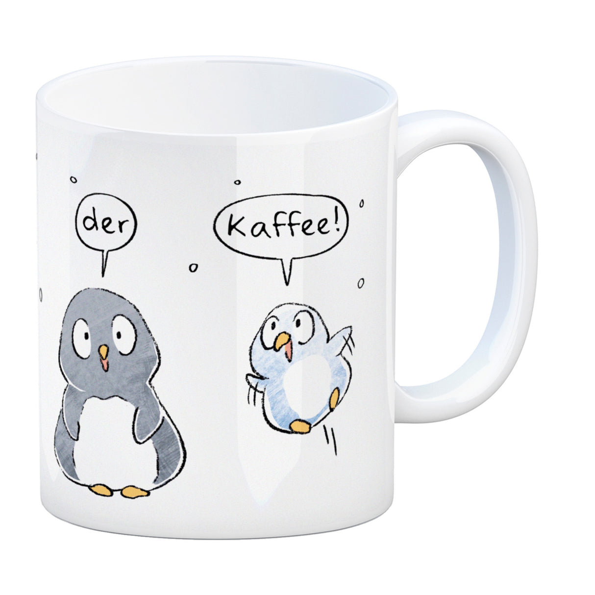 Leise rieselt der Kaffee Kaffeebecher mit Spruch