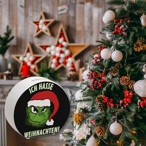 Ich hasse Weihnachten Spardose mit Spruch