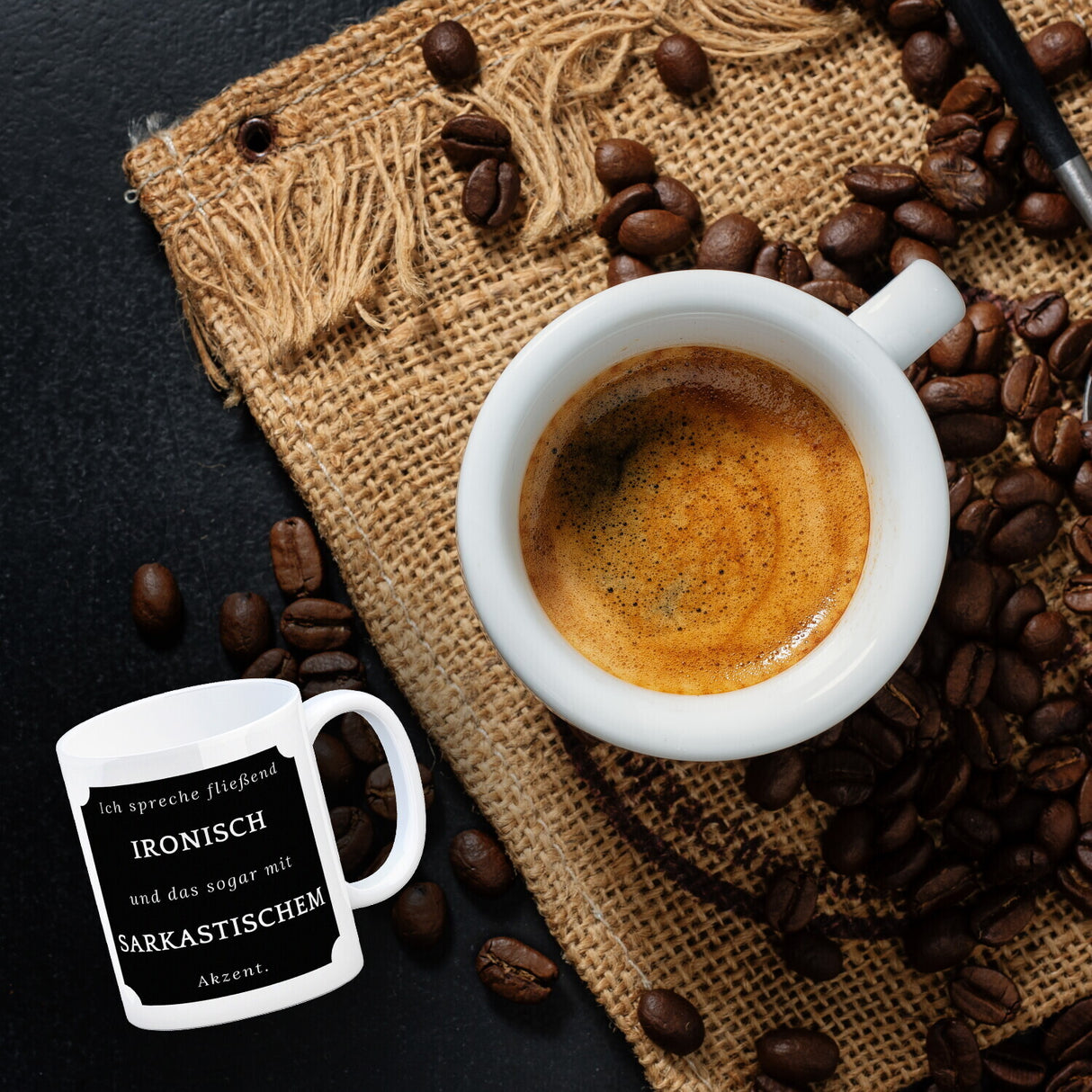 Ich spreche fließend Ironisch Kaffeebecher mit Spruch