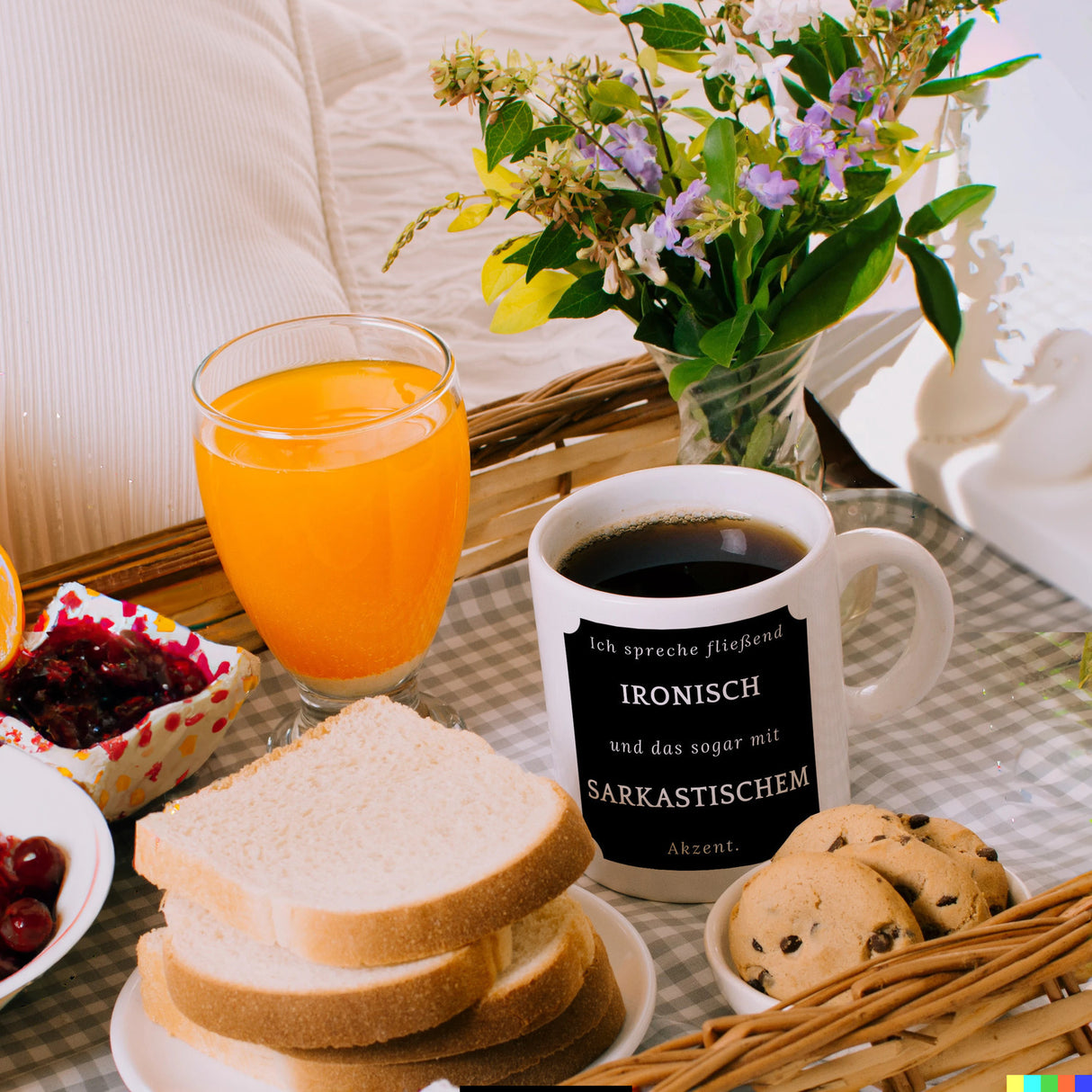 Ich spreche fließend Ironisch Kaffeebecher mit Spruch