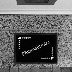 Pfotenabtreter Fußmatte in 35x50 cm mit Spruch