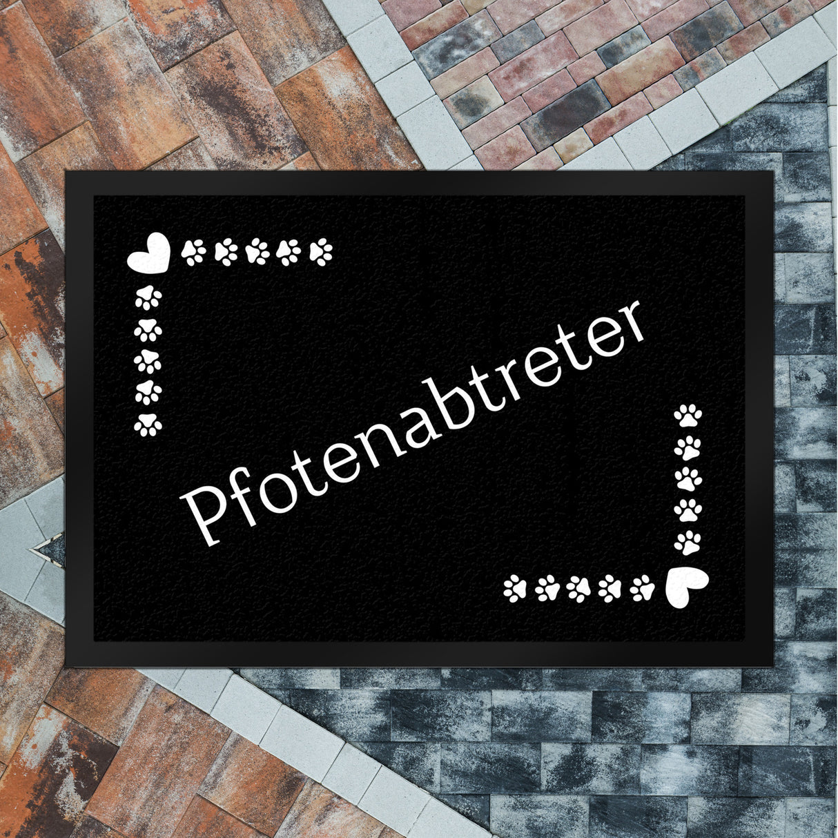 Pfotenabtreter Fußmatte in 35x50 cm mit Spruch