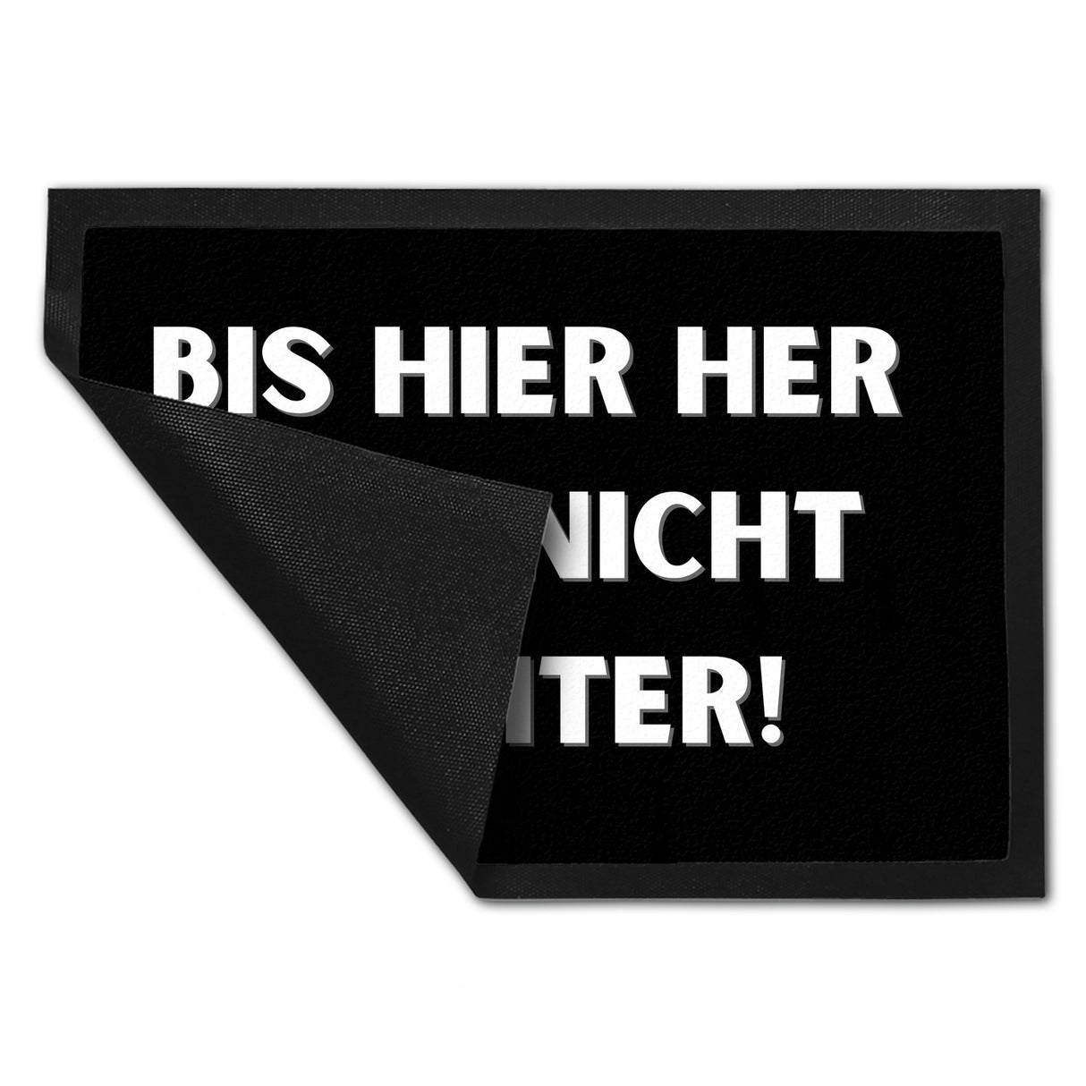 Bis hier her und nicht weiter Fußmatte in 35x50 cm