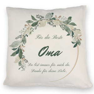 Für die beste Oma Kissen mit Spruch Du bist immer für mich da