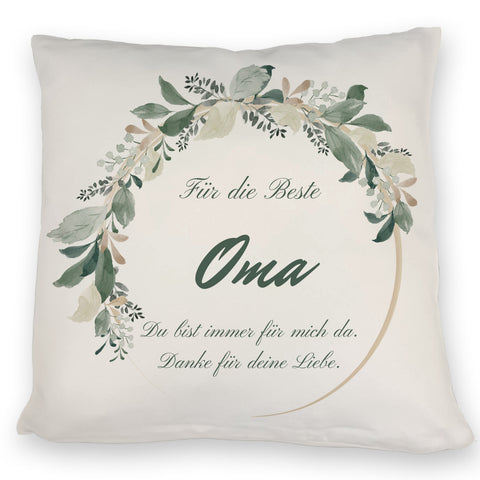 Für die beste Oma Kissen mit Spruch Du bist immer für mich da