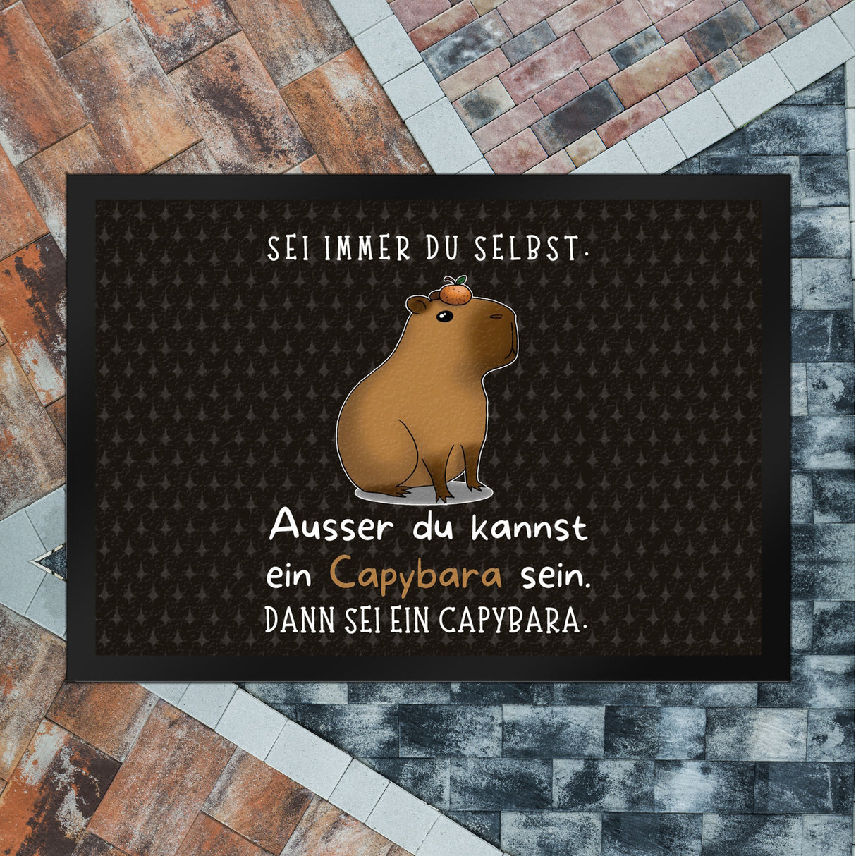 Sei immer du selbst - ausser du kannst ein Capybara sein Fußmatte in 35x50 cm