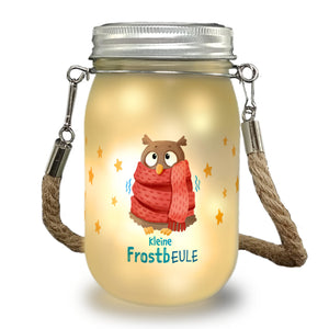 Kleine Frostbeule Solarlicht mit niedlicher Eule