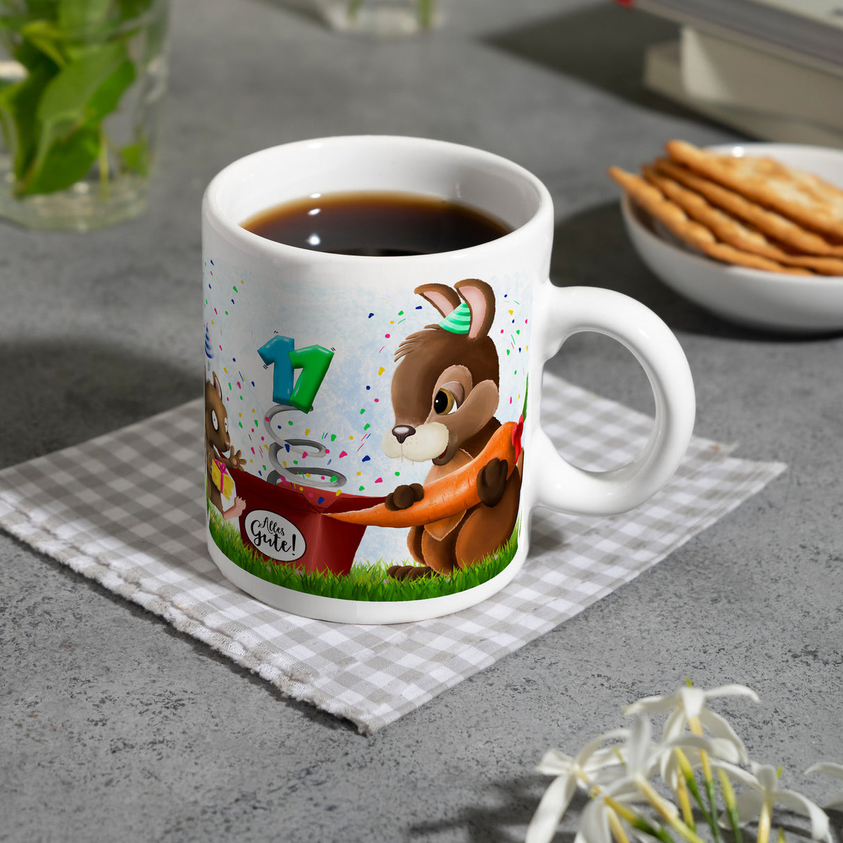 Waldtiere Überraschungsparty zum 18. Geburtstag Kaffeebecher