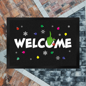 Welcome Fußmatte in 35x50 cm mit Spruch im Winterlook