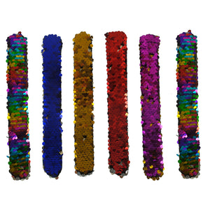 Pailletten Schnapparmband in bunt