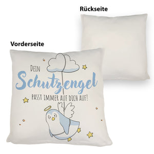 Schutzengel-Pinguin Kissen mit Spruch passe immer auf dich auf