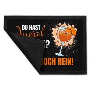 Cocktail Fußmatte in 35x50 cm mit Spruch Du hast Aperol dabei? Komm doch rein