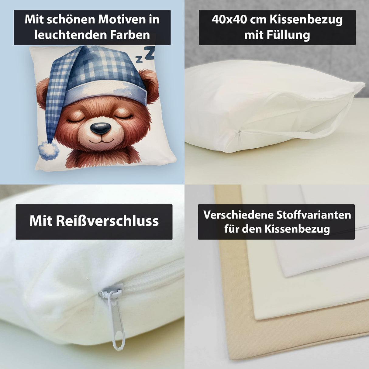Braunbär Kissen