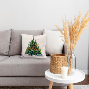 Weihnachtsbaum aus Bierflaschen Kissen
