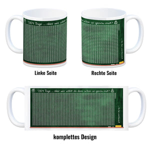 Tafel des Lebens - Tasse zum 20. Geburtstag - 7304 Tage gelebt