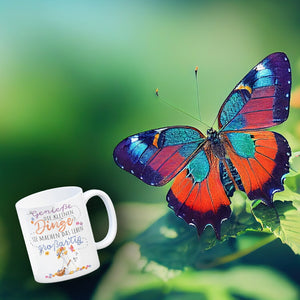 Gans Kaffeebecher mit Spruch Kleine Dinge machen Leben großartig
