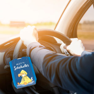 Möwe Parkscheibe mit Spruch Watt‘n Schietwetter