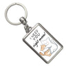 Katze Schlüsselanhänger mit Spruch I need you right meow