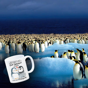 Pinguin Kaffeebecher mit Spruch Du bist mein ewiger Pinguin