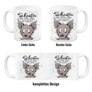 Wolf Kaffeebecher mit Spruch wirklich laut gedacht?