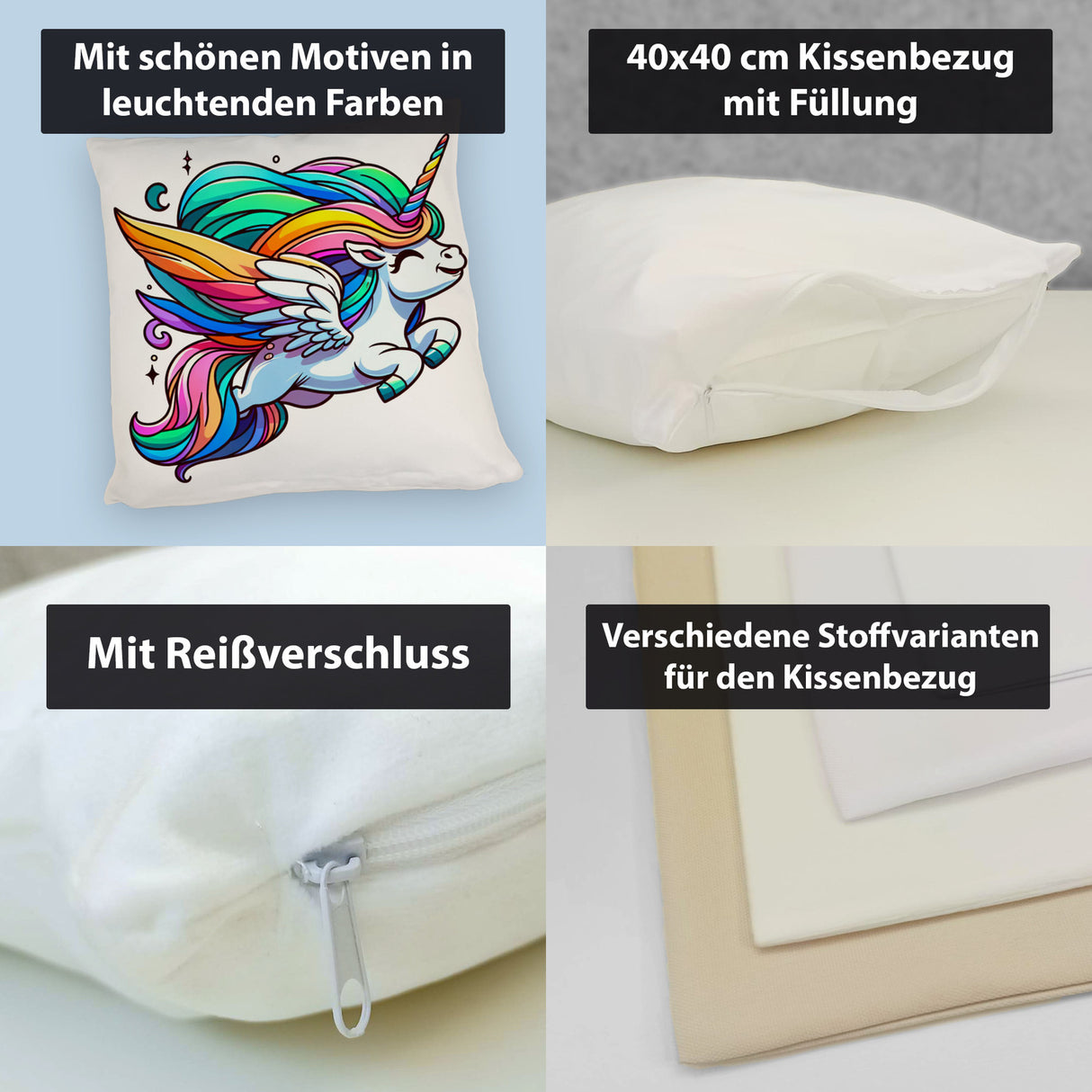 Einhorn Kissen