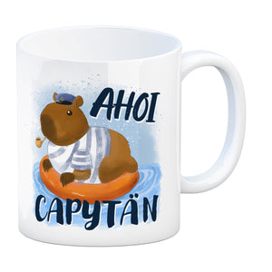 Ahoi Capytän Capybara Kaffeebecher