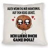 Ich liebe dich ganz doll Cookie Keks Kissen