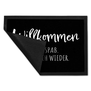 Hau ab Fußmatte in 35x50 cm Willkommen Nur Spaß. Bitte geh wieder.