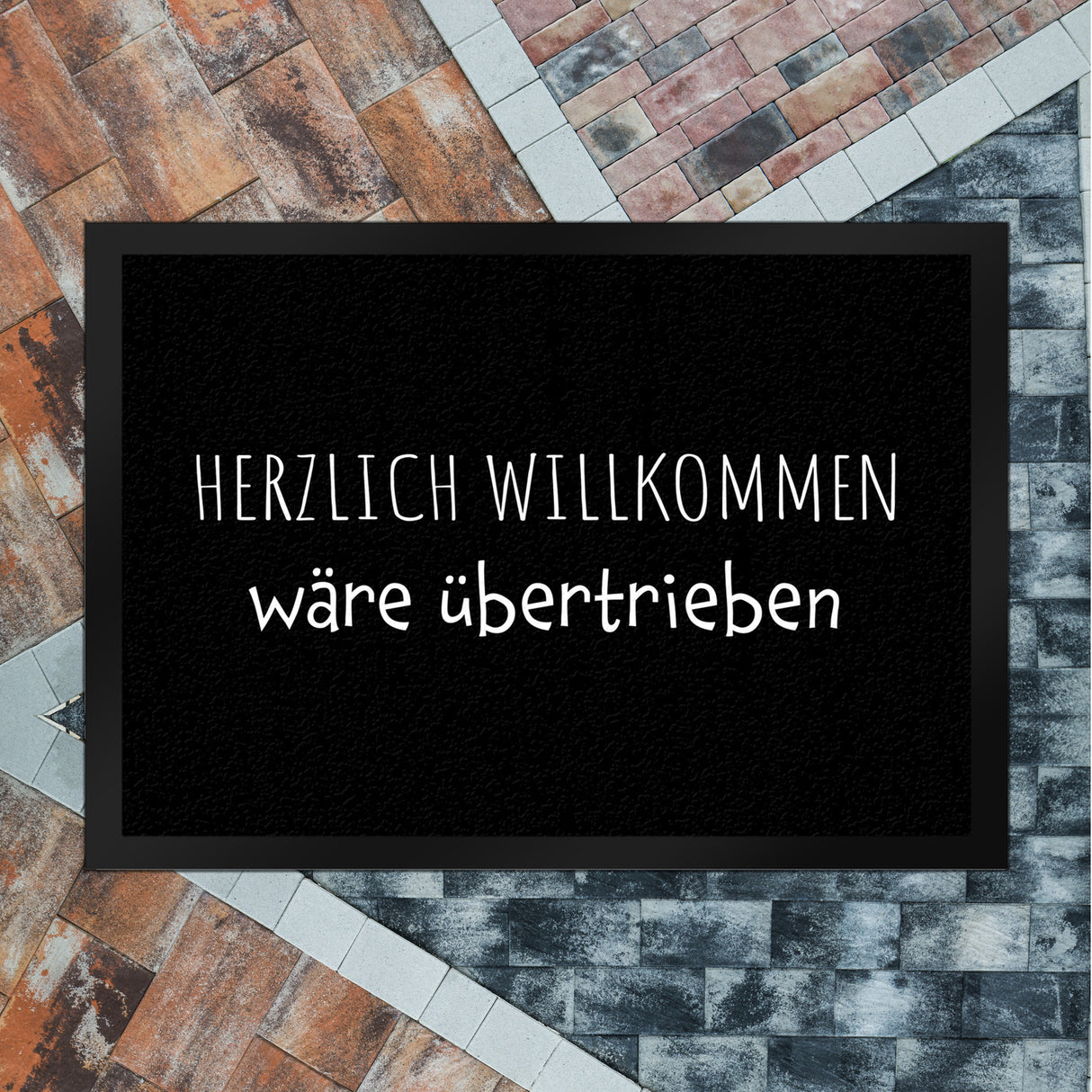 Herzlich Willkommen wäre übertrieben Fußmatte in 35x50 cm